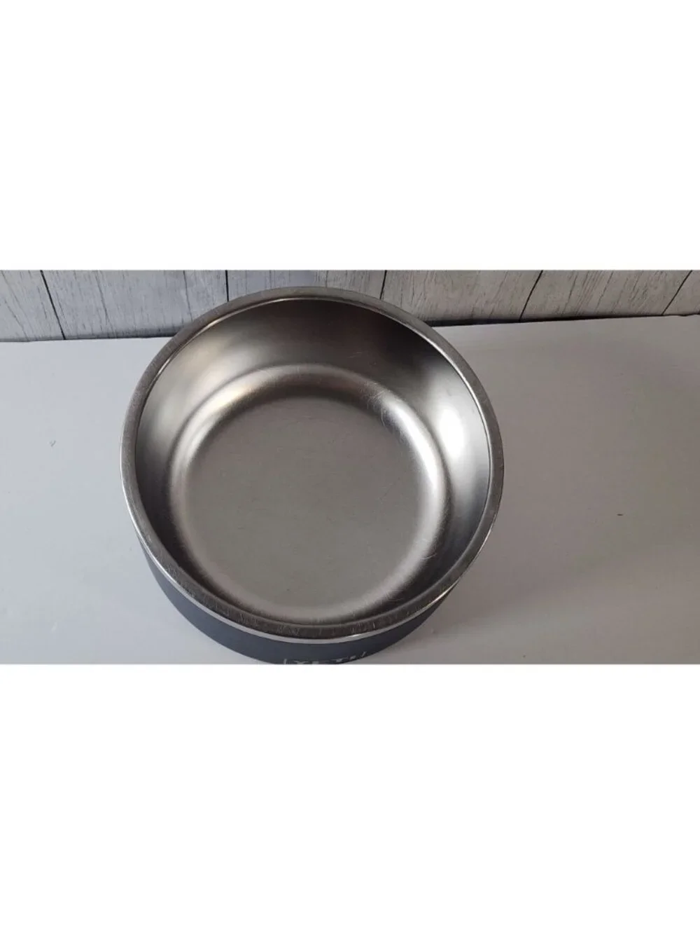 YETI BOOMER 8 DOG WATER FOOD BOWL BLUE STAINLESS STEEL NON SLIP RUBBER RING